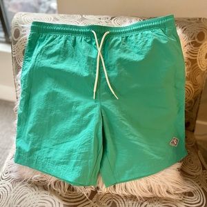 Men’s Lg PacSun swim shorts in aqua green 17”